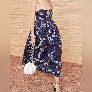 Ulla Johnson Mariza Dress Indigo Handmade Size 4